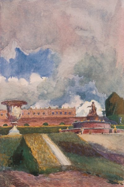 Bassin van Latona, Versailles door Rene Binet